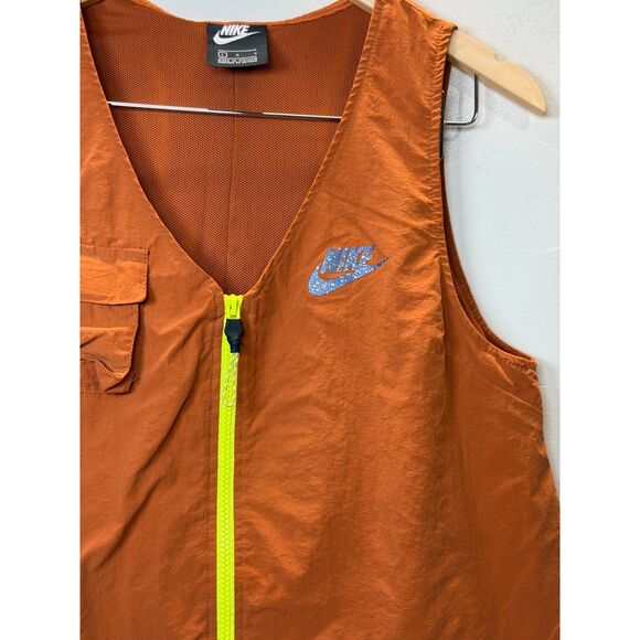 Nike Women's CJ2291 Size Large Orange Icon Clash Romper Zip Up One Piece - Picture 5 of 9